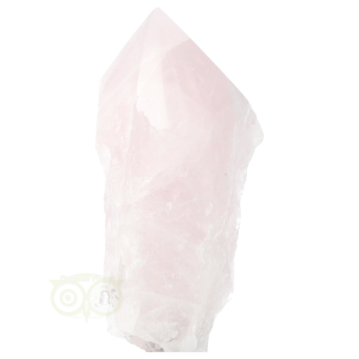 Rose Quartz Point on Stand No. 15 - 298 grams | Rough on stand