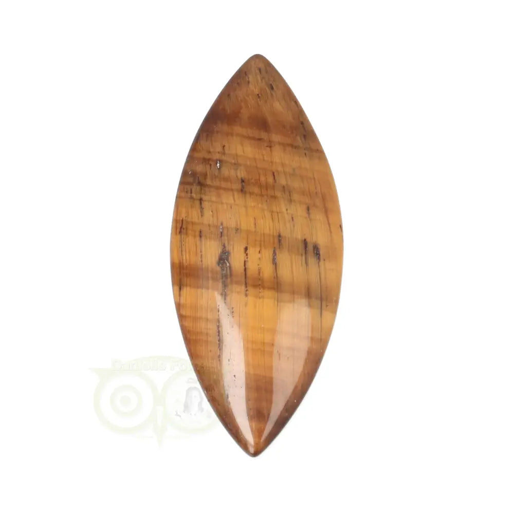 tijgeroog druppel hanger goudbruin