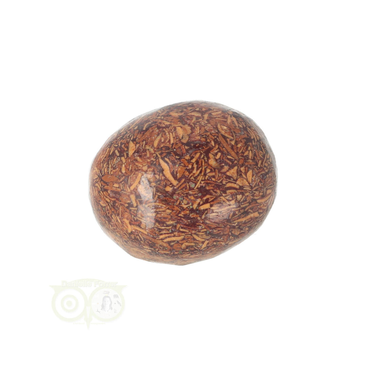 Coquina Jaspis trommelsteen nr. 11 - 22 gram | Edelsteen