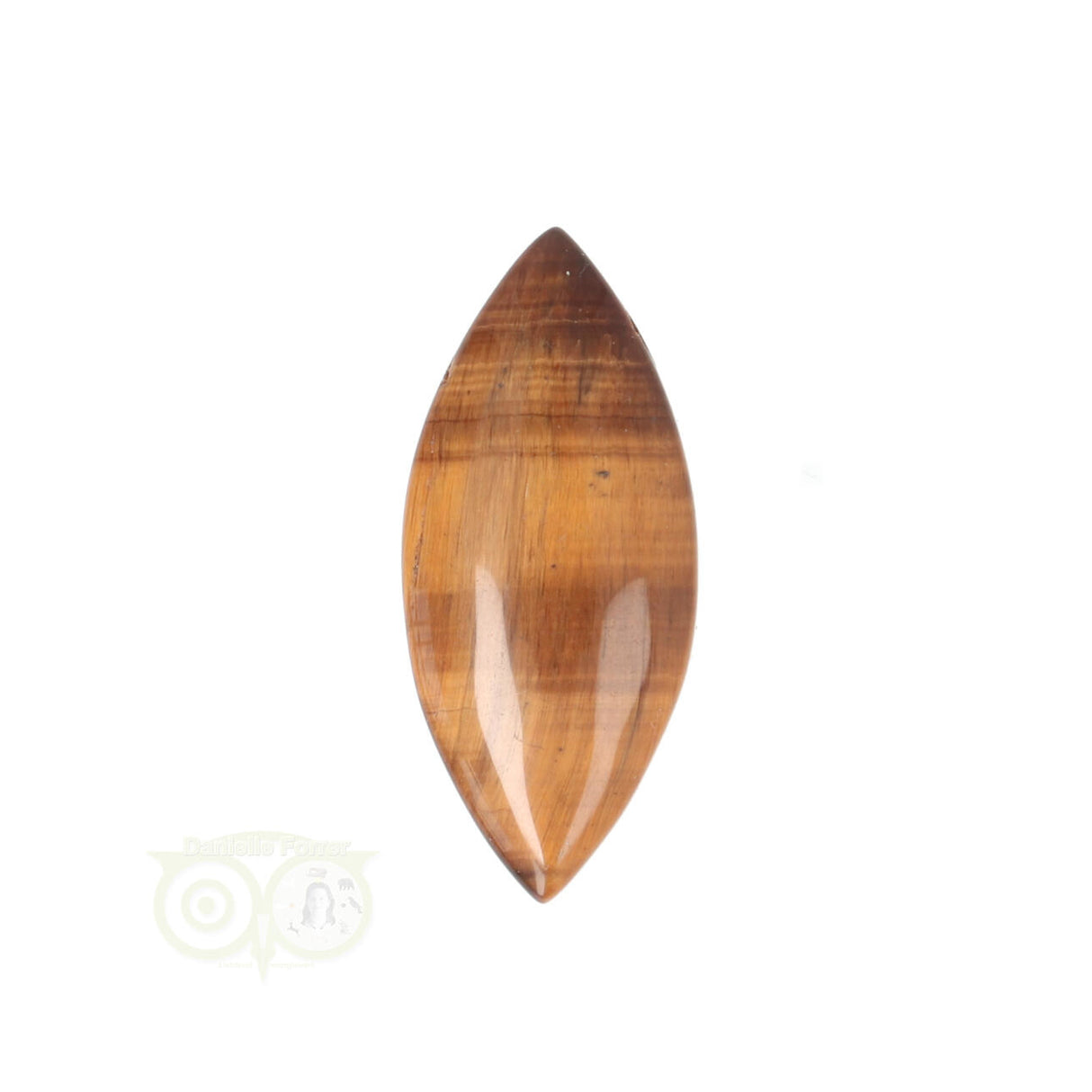 Tiger's Eye Oval-Drop Pendant #18 | Gemstone jewelry