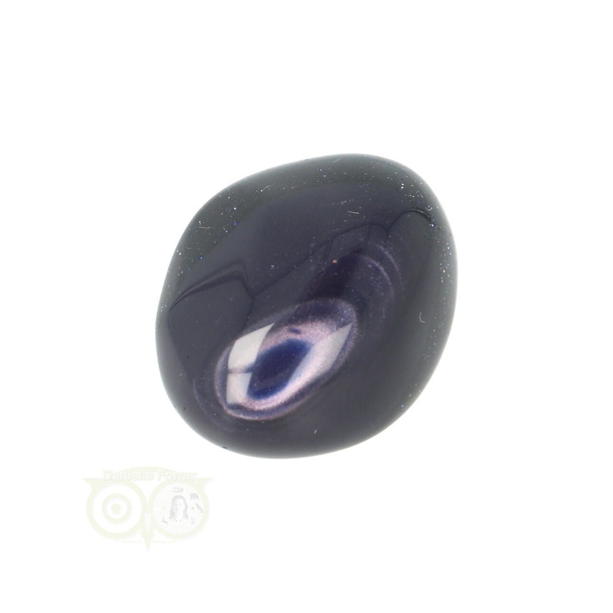 Goldstone Blue (Goldfluss) tumbled stone No. 15