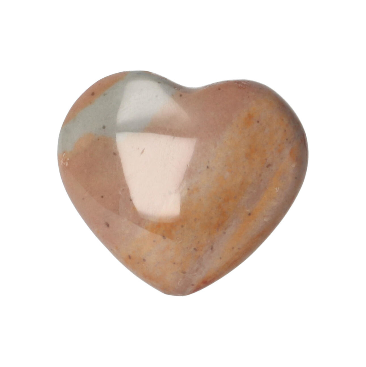 Polychrome Jasper heart ± 3 cm No. 22