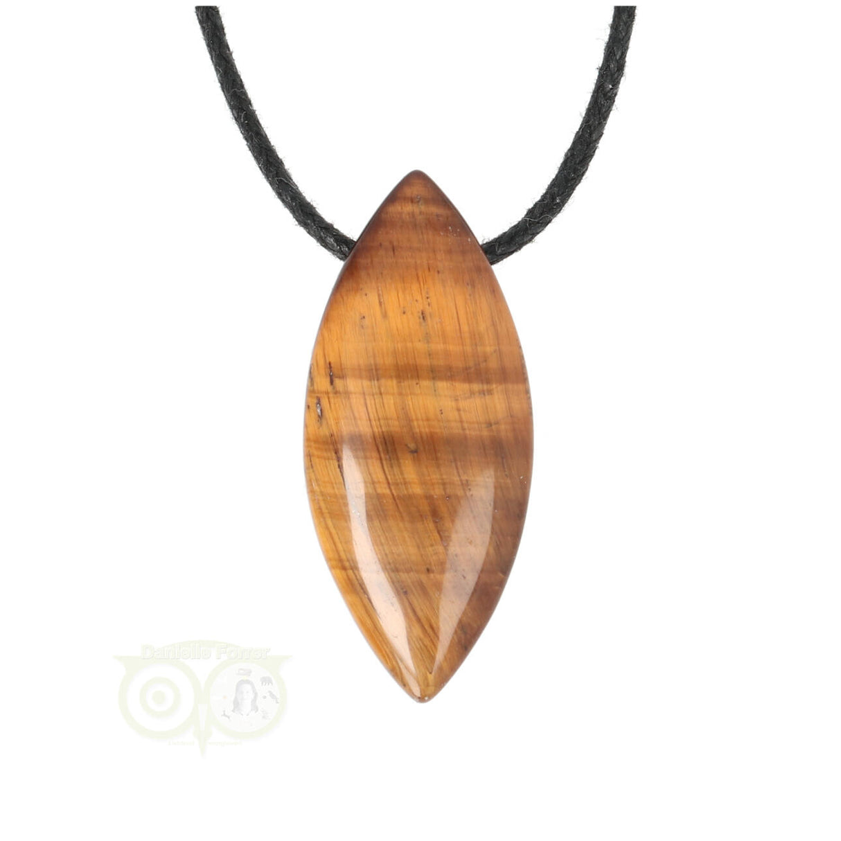Tigerauge oval-tropfen Anhänger Nr. 15 | Edelsteinschmuck