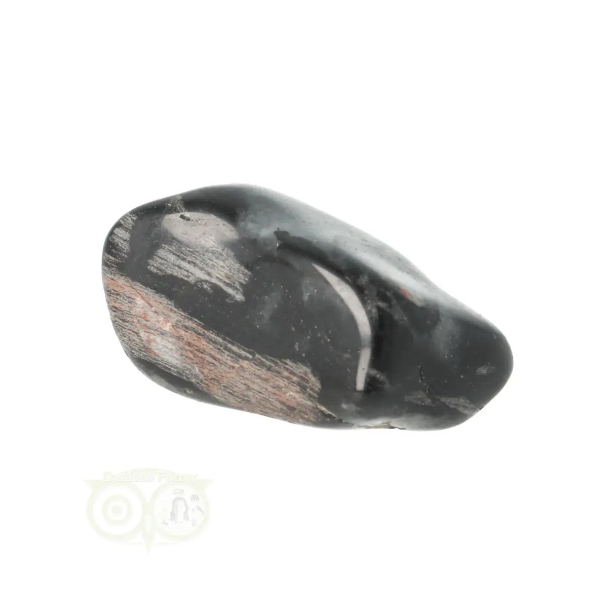 Jaspis Zilverblad trommelsteen nr. 17 - 24 gram | Edelsteen