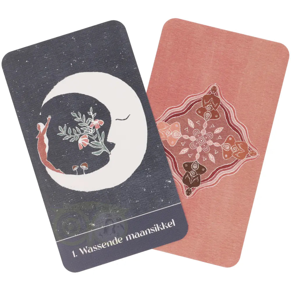 In harmonie met de cyclus van het leven - kaarten met maanfasen illustratie – Webshop Danielle Forrer