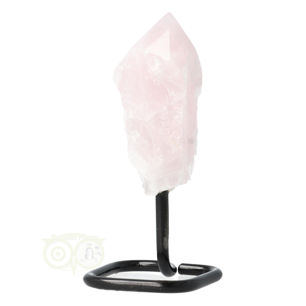 Rose Quartz Point on Stand No. 15 - 298 grams | Rough on stand