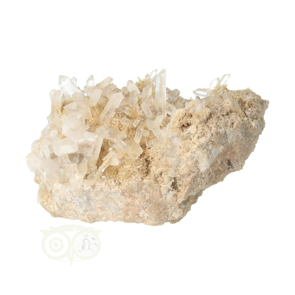 Clinozoïsiet met kwarts cluster nr. 22 - 204 gram | Edelsteen Peru