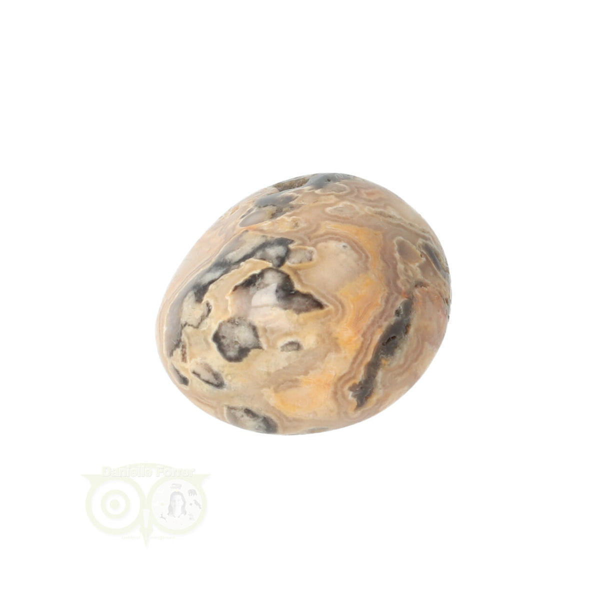 Crazy Lace Agaat trommelsteen nr. 8 - 17 gram | Edelsteen