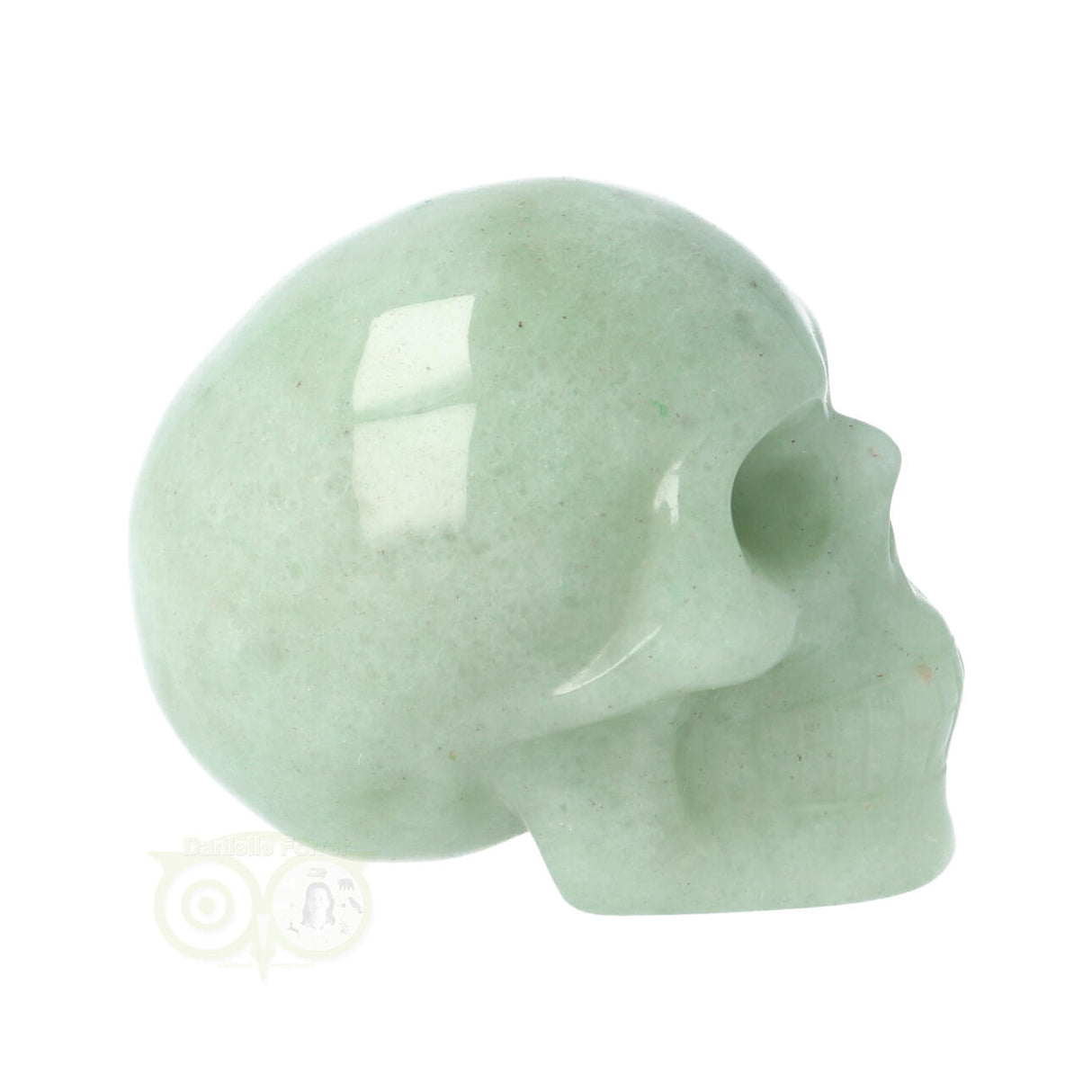 edelsteen skull aventurijn groen klein