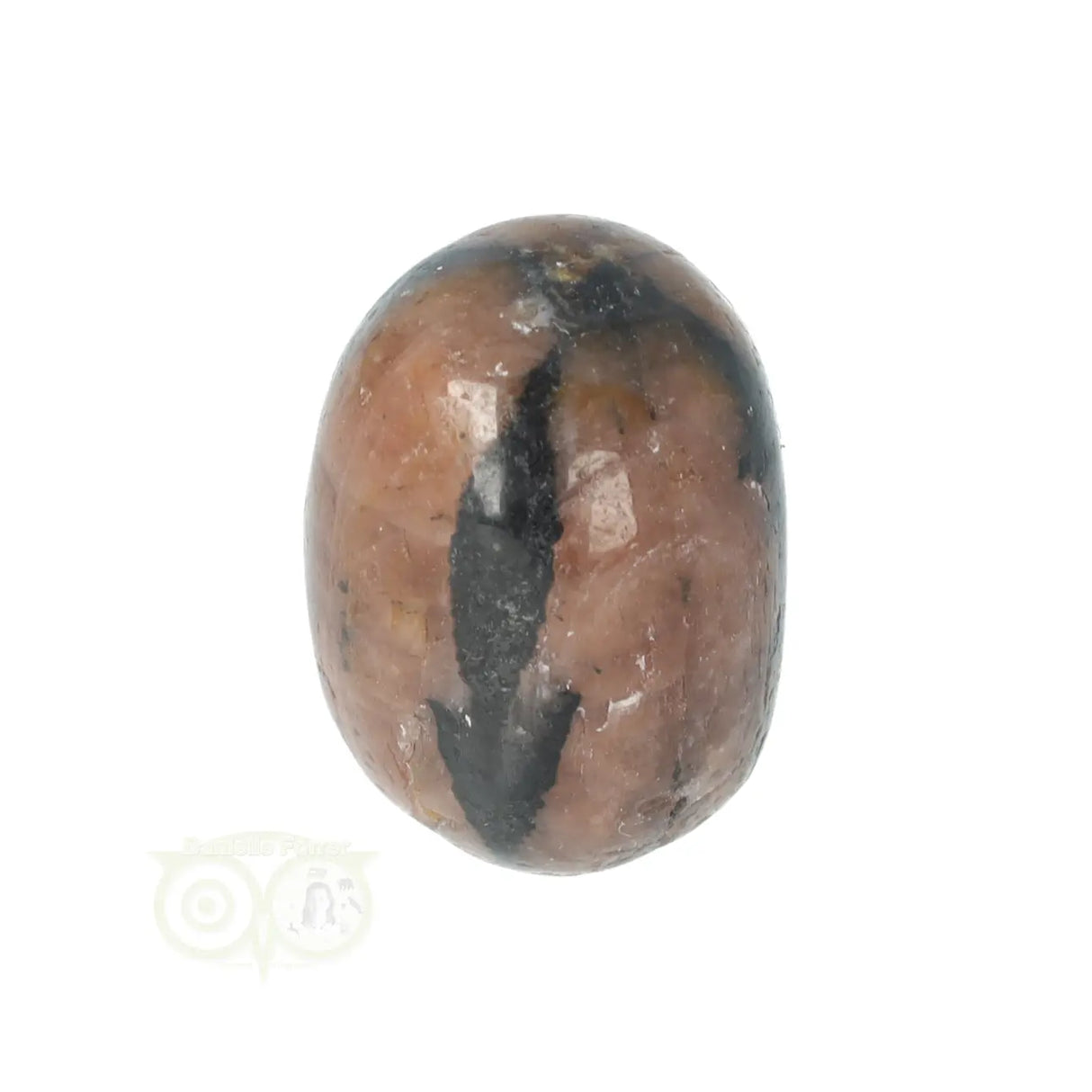 Chiastolith (Kreuzstein) Trommelstein Nr. 22