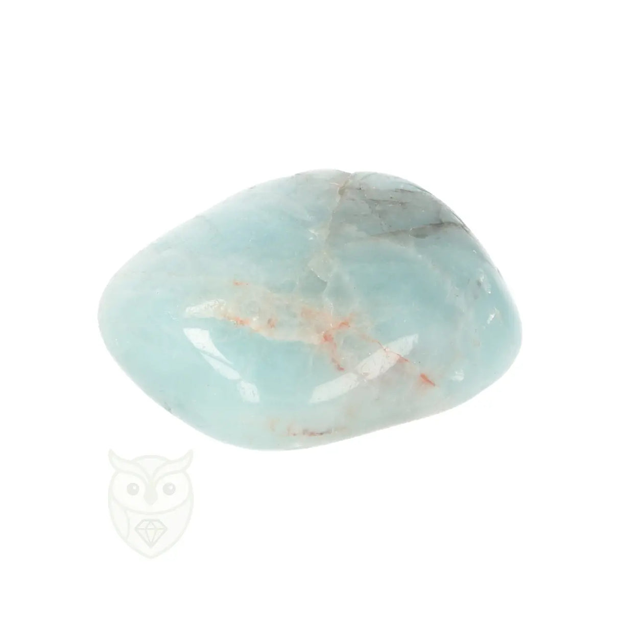 Aquamarijn ( Beryl ) knuffelsteen nr. 100 - 24 gram | Edelsteen