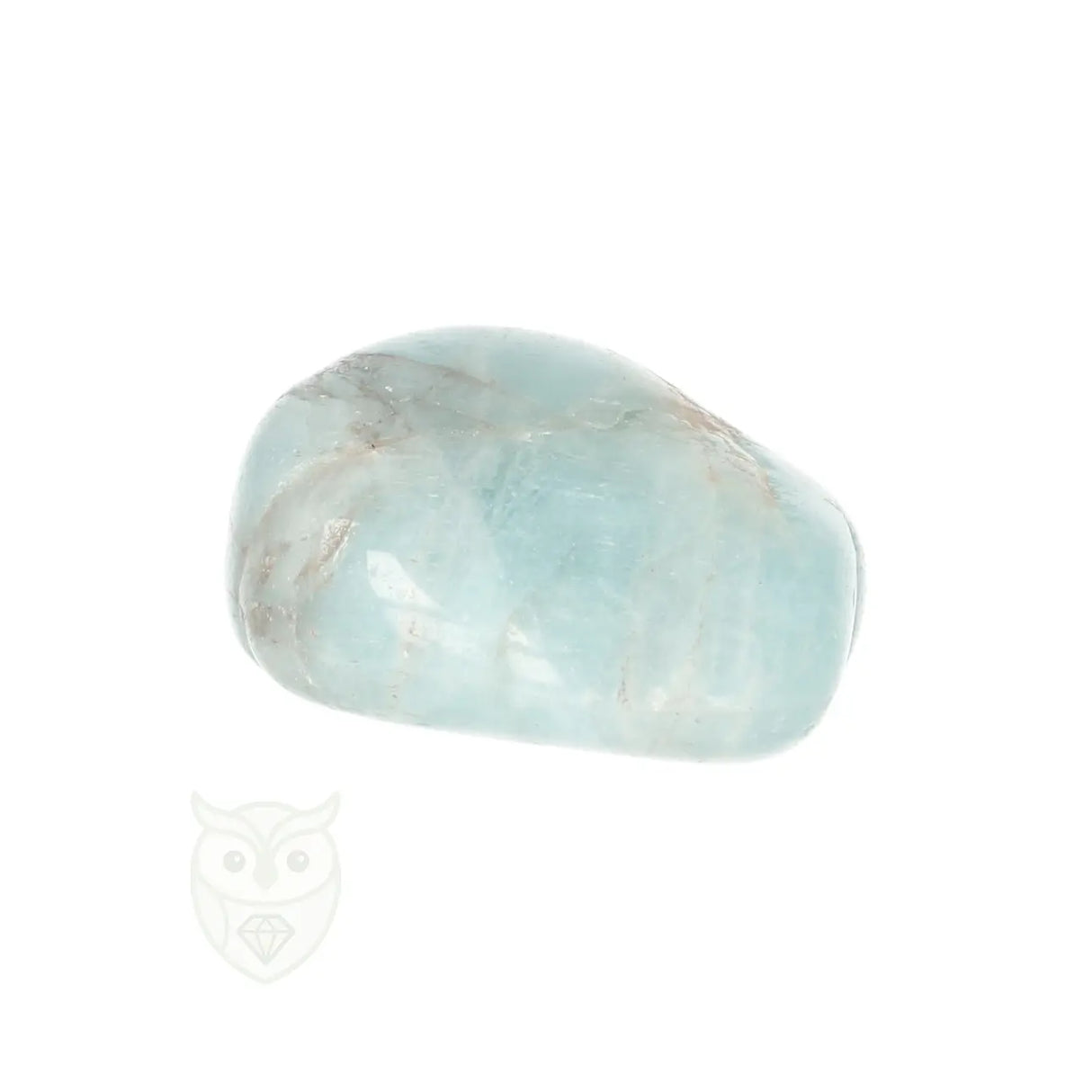 Aquamarijn ( Beryl ) knuffelsteen nr. 100 - 24 gram | Edelsteen