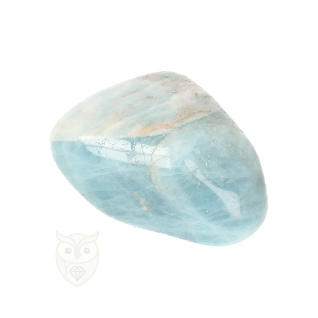 Aquamarijn ( Beryl ) knuffelsteen nr. 98 - 24 gram | Edelsteen
