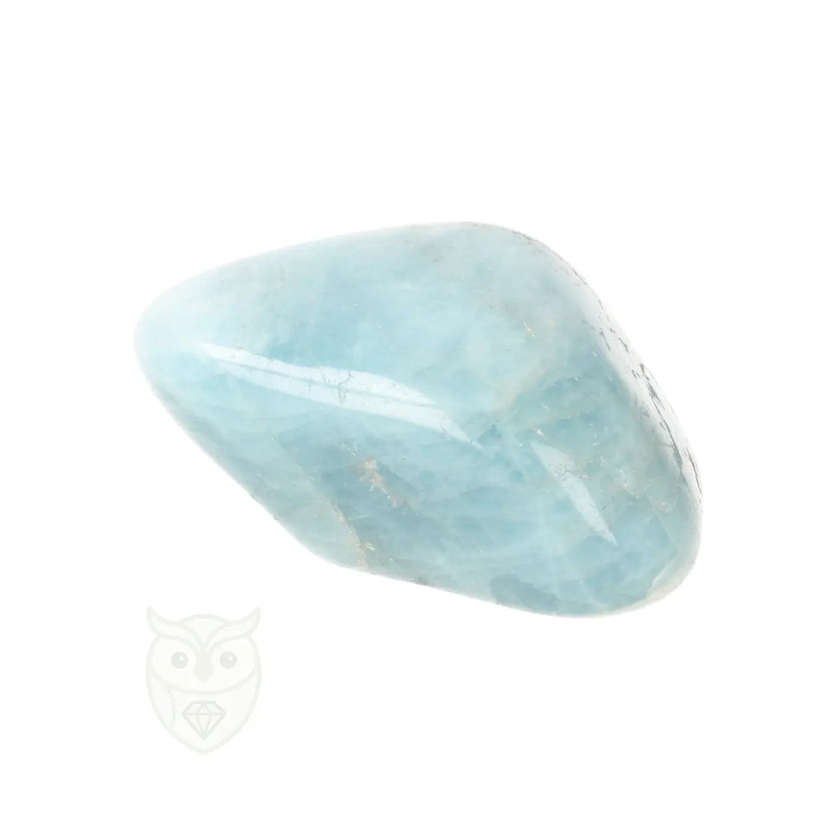 Aquamarijn ( Beryl ) knuffelsteen nr. 98 - 24 gram | Edelsteen