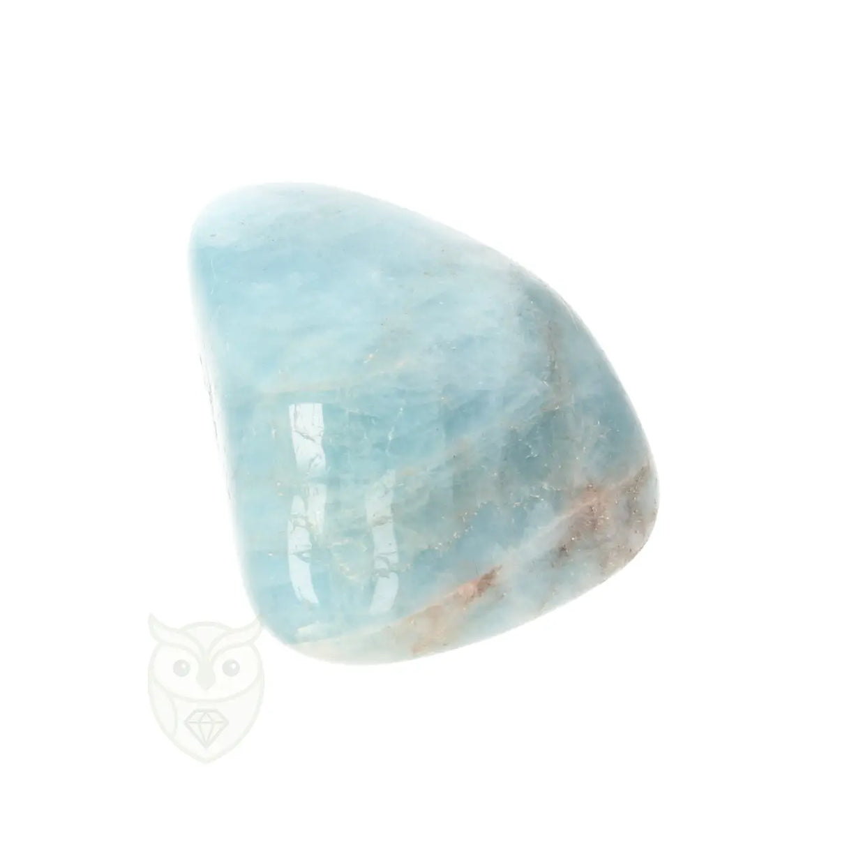 Aquamarijn ( Beryl ) knuffelsteen nr. 98 - 24 gram | Edelsteen