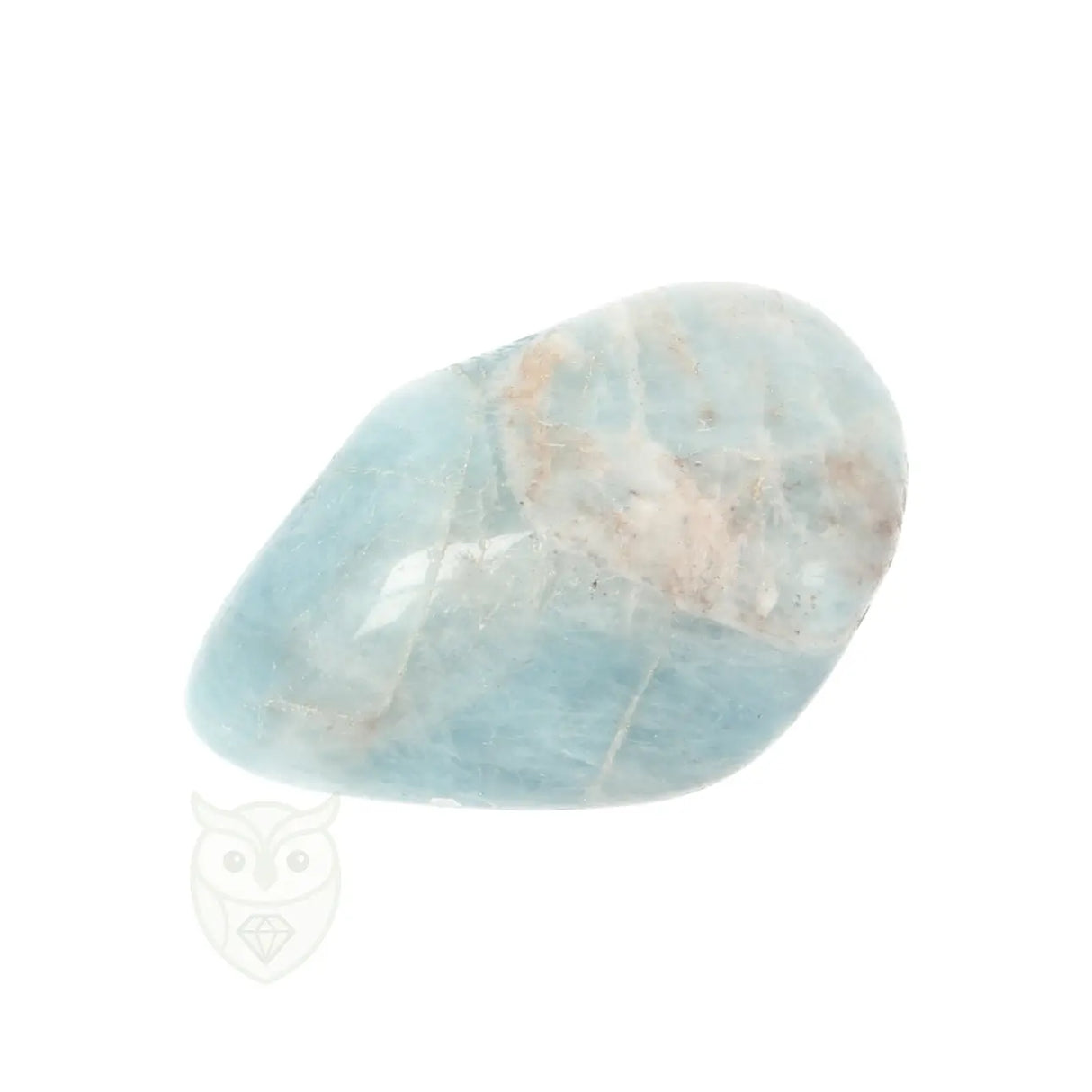 Aquamarijn ( Beryl ) knuffelsteen nr. 98 - 24 gram | Edelsteen