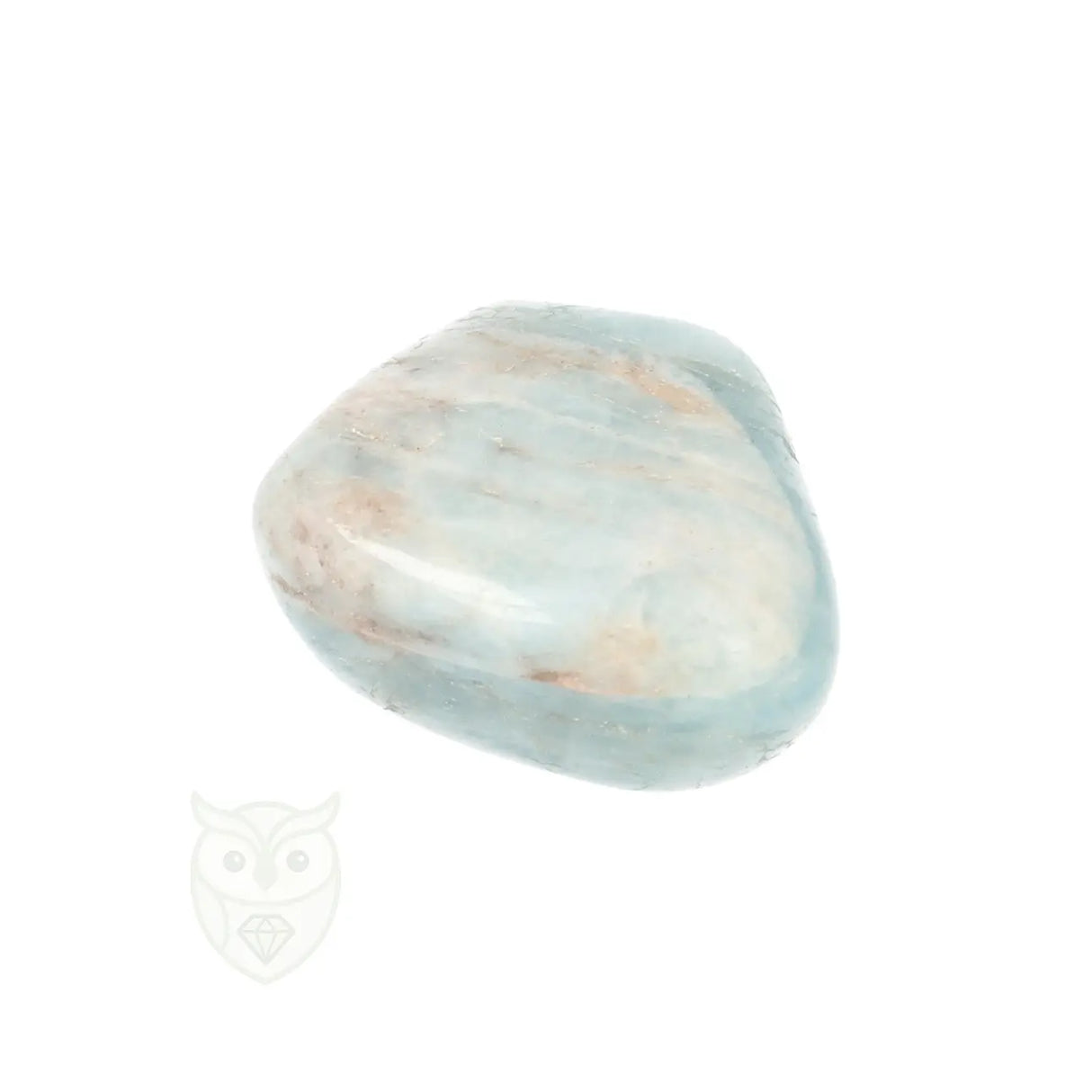 Aquamarijn ( Beryl ) knuffelsteen nr. 98 - 24 gram | Edelsteen