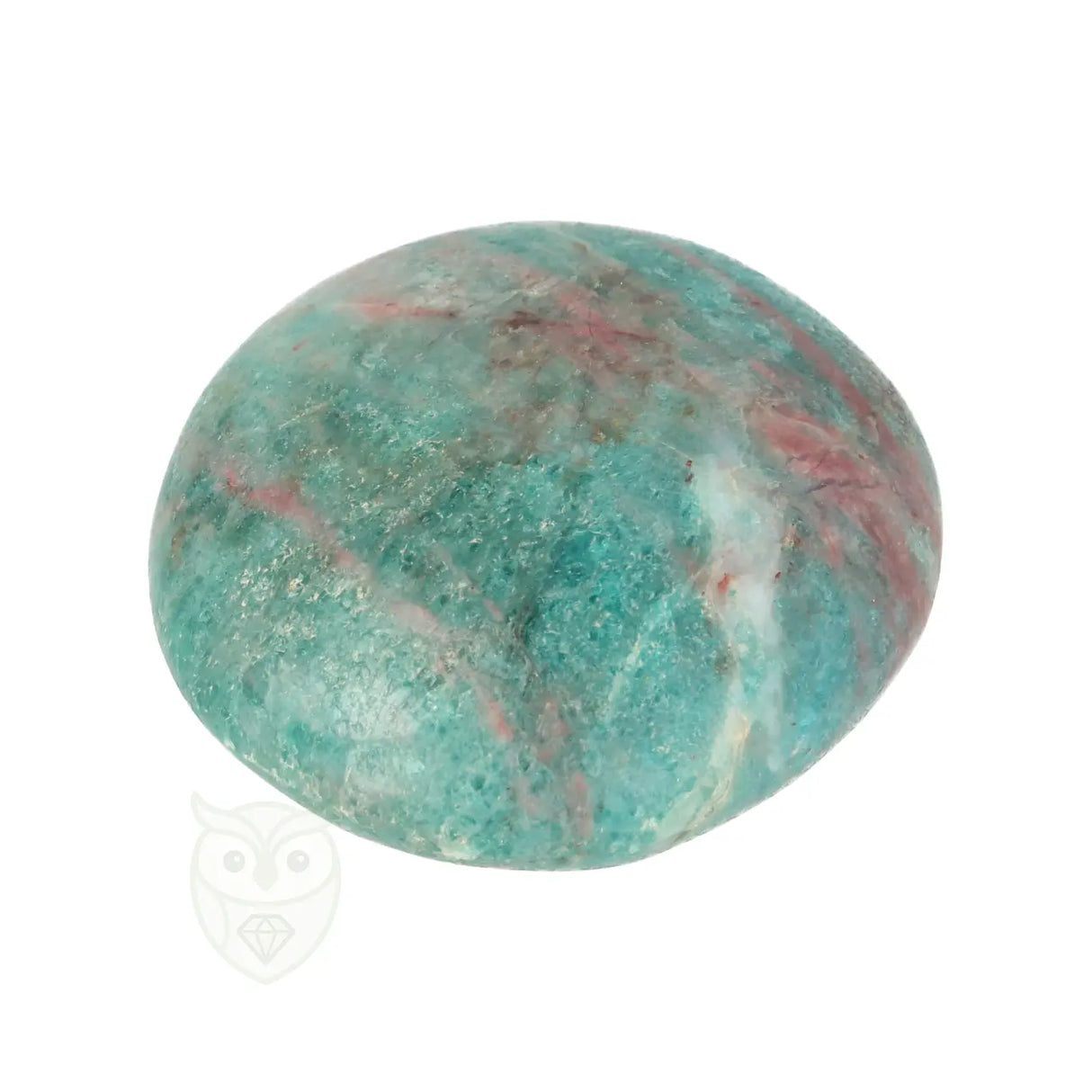 Blue Apatite Palm Stone No. 85 - 75 grams - Madagascar | Gemstone