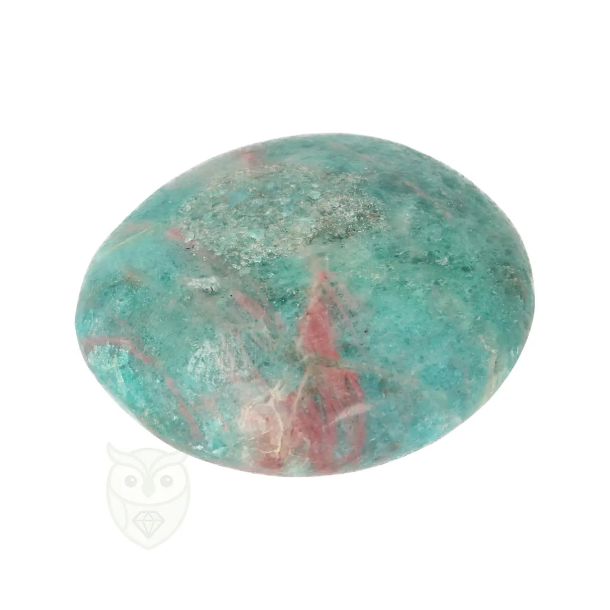 Blue Apatite Palm Stone No. 85 - 75 grams - Madagascar | Gemstone