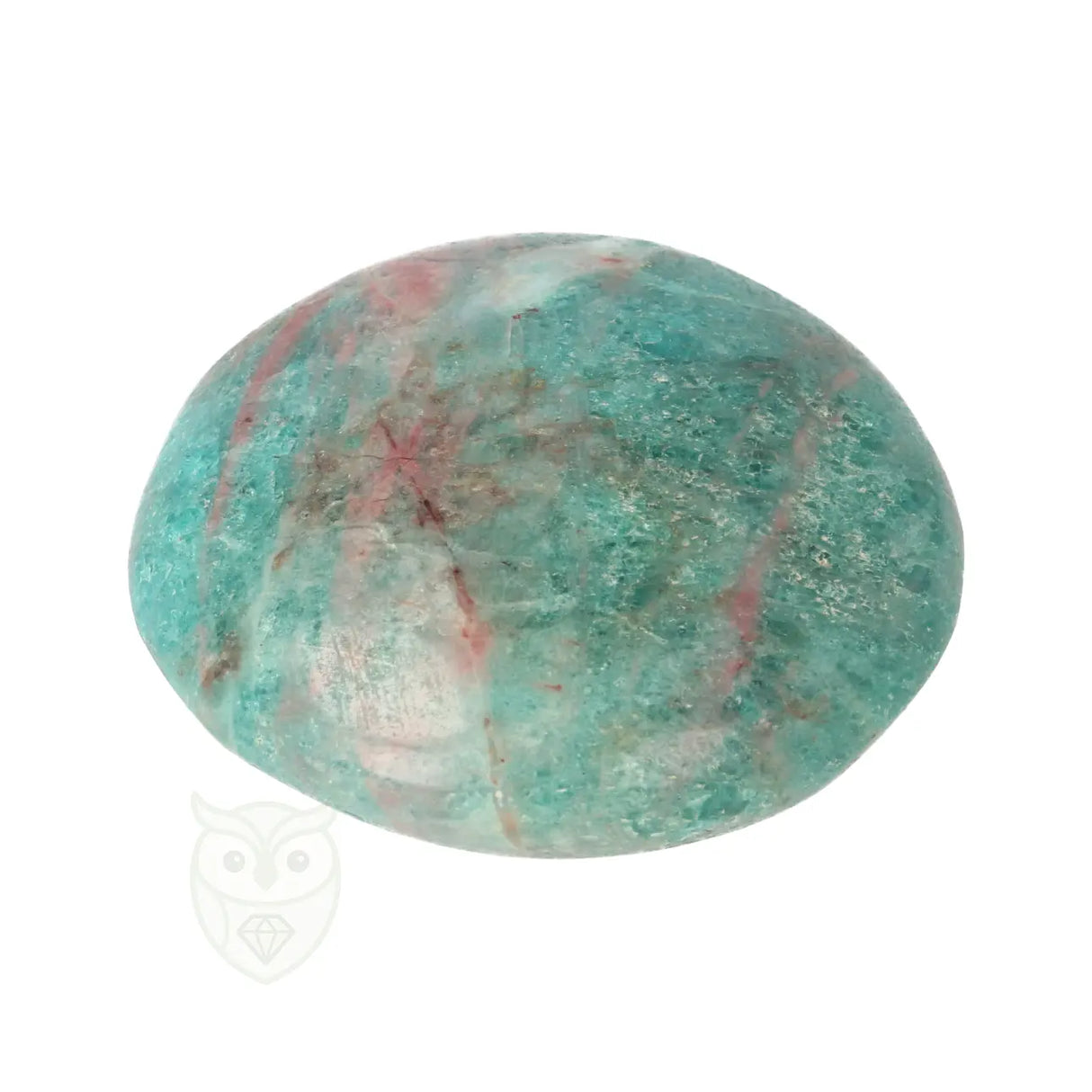 Blue Apatite Palm Stone No. 85 - 75 grams - Madagascar | Gemstone