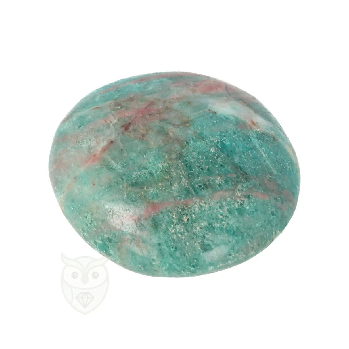Blue Apatite Palm Stone No. 85 - 75 grams - Madagascar | Gemstone