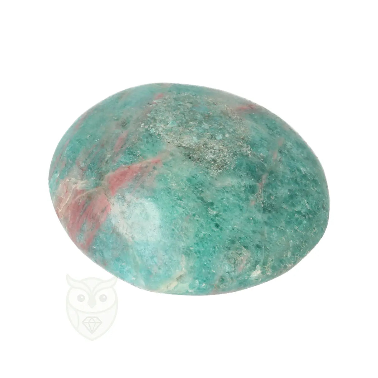 Blue Apatite Palm Stone No. 85 - 75 grams - Madagascar | Gemstone