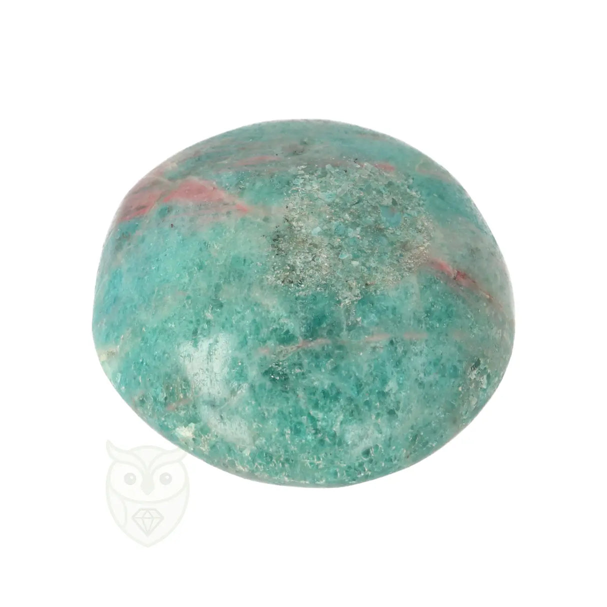 Blue Apatite Palm Stone No. 85 - 75 grams - Madagascar | Gemstone