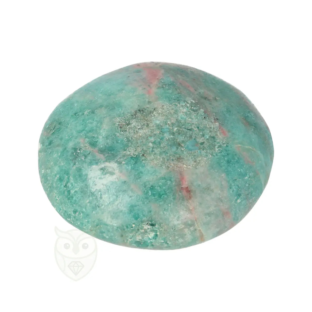 Blue Apatite Palm Stone No. 85 - 75 grams - Madagascar | Gemstone