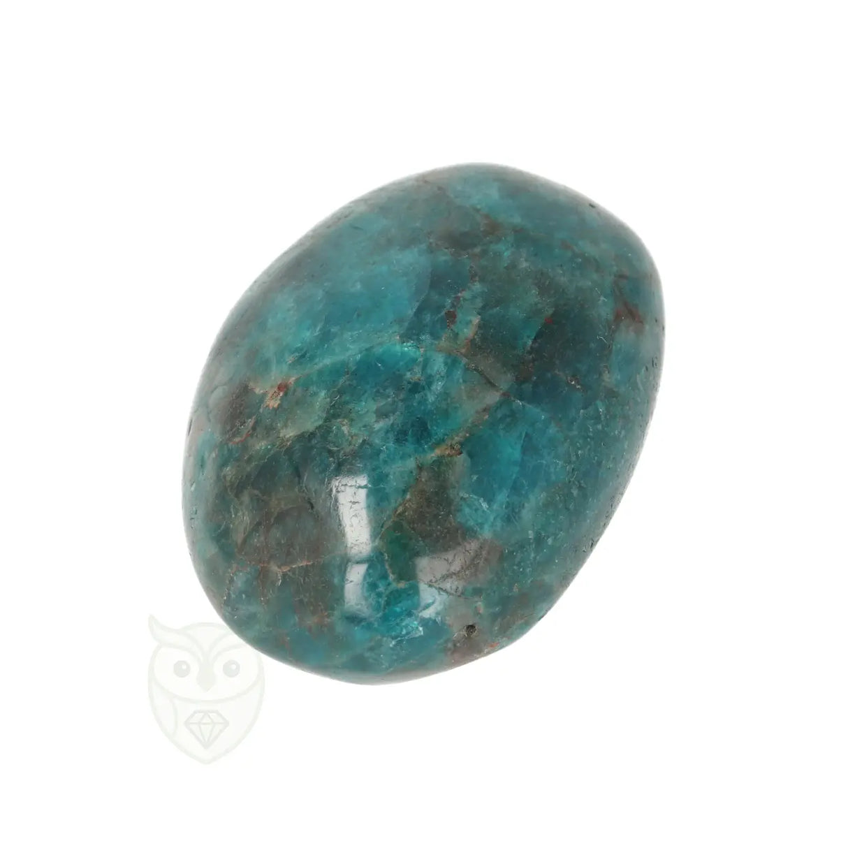 Blue Apatite Palm Stone No. 86 - 111 grams - Madagascar | Gemstone