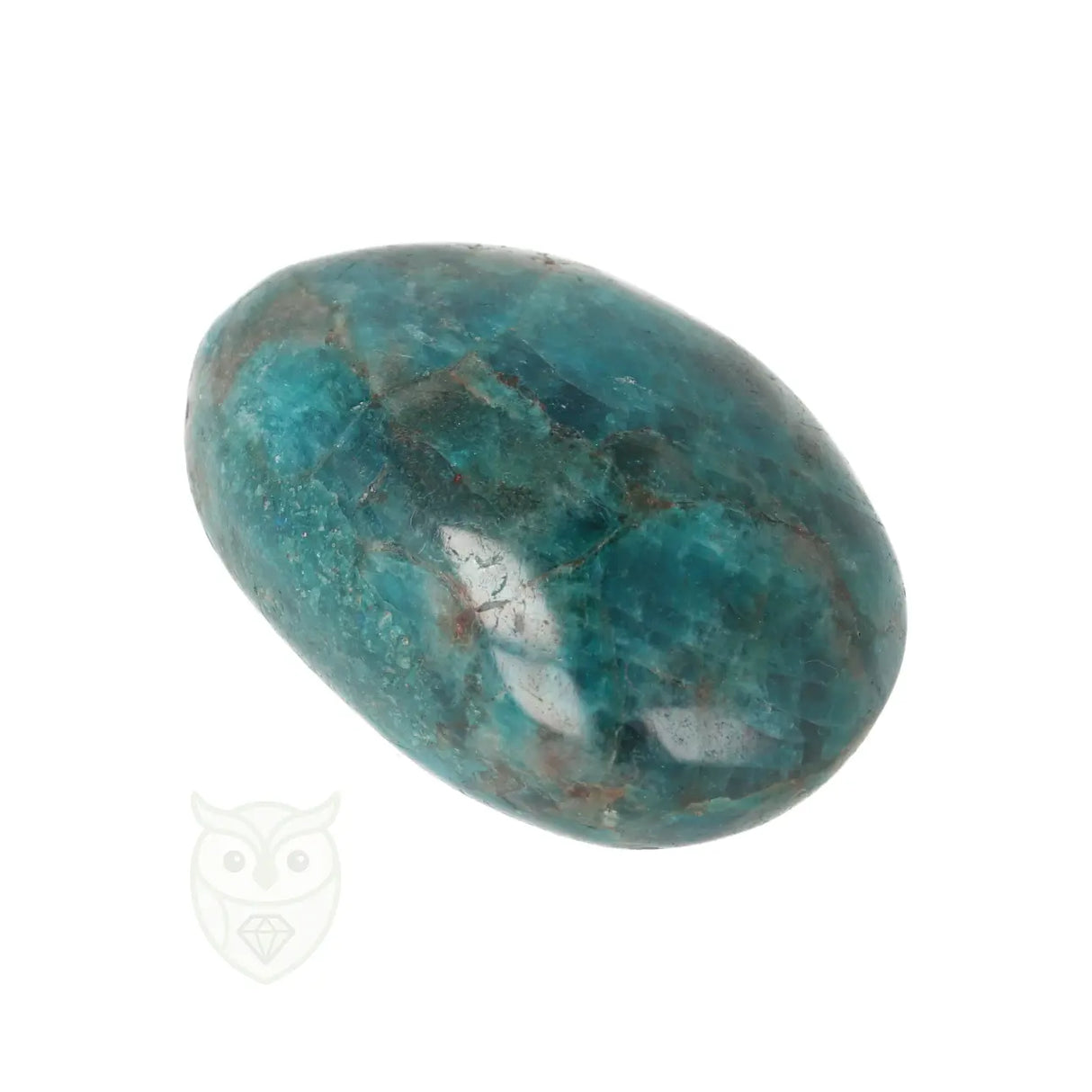 Blue Apatite Palm Stone No. 86 - 111 grams - Madagascar | Gemstone