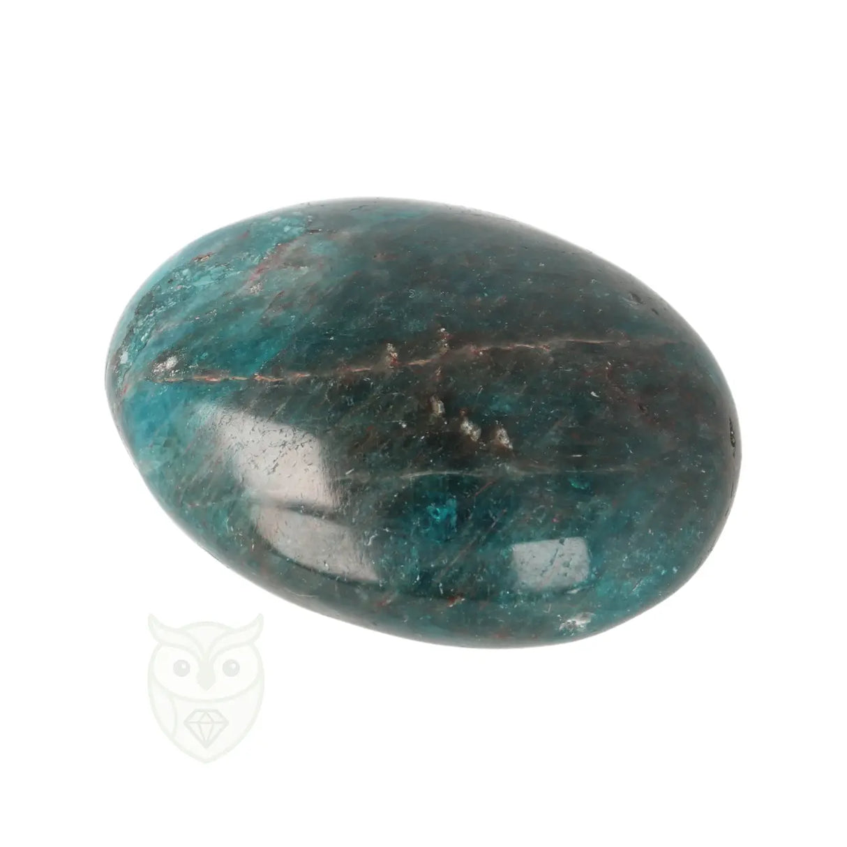 Blue Apatite Palm Stone No. 87 - 99 grams - Madagascar | Gemstone