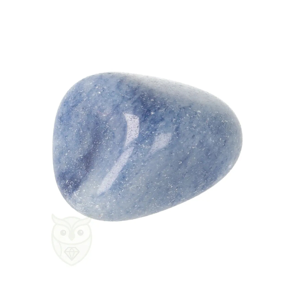 Blauwe kwarts trommelsteen Nr 26