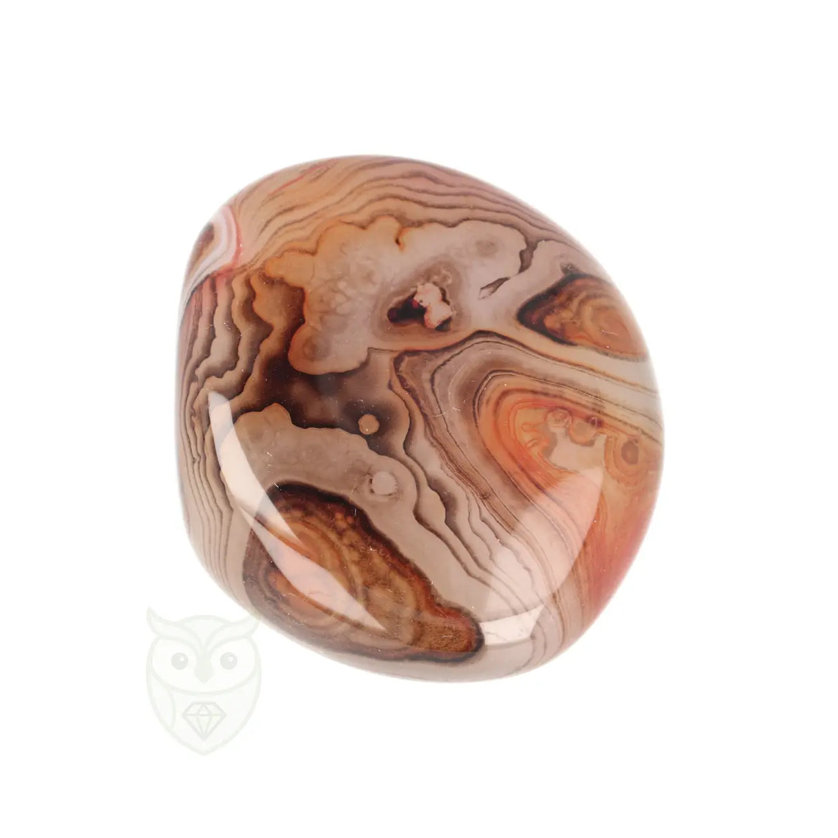 Carneool Agaat Jumbosteen nr. 120 - 87 gram | Edelsteen