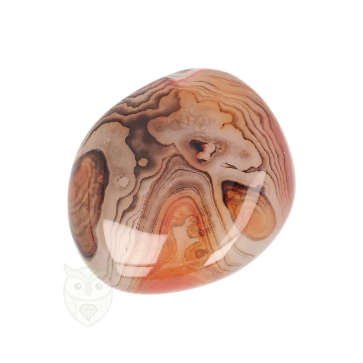 Carneool Agaat Jumbosteen nr. 120 - 87 gram | Edelsteen