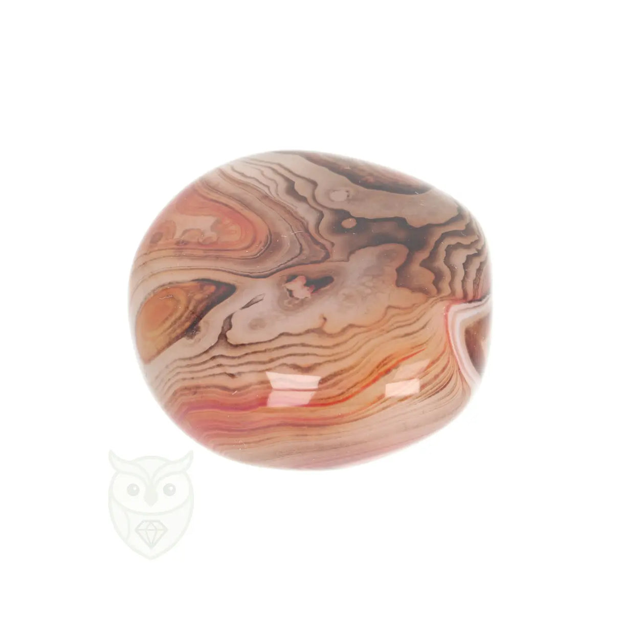 Carneool Agaat Jumbosteen nr. 120 - 87 gram | Edelsteen