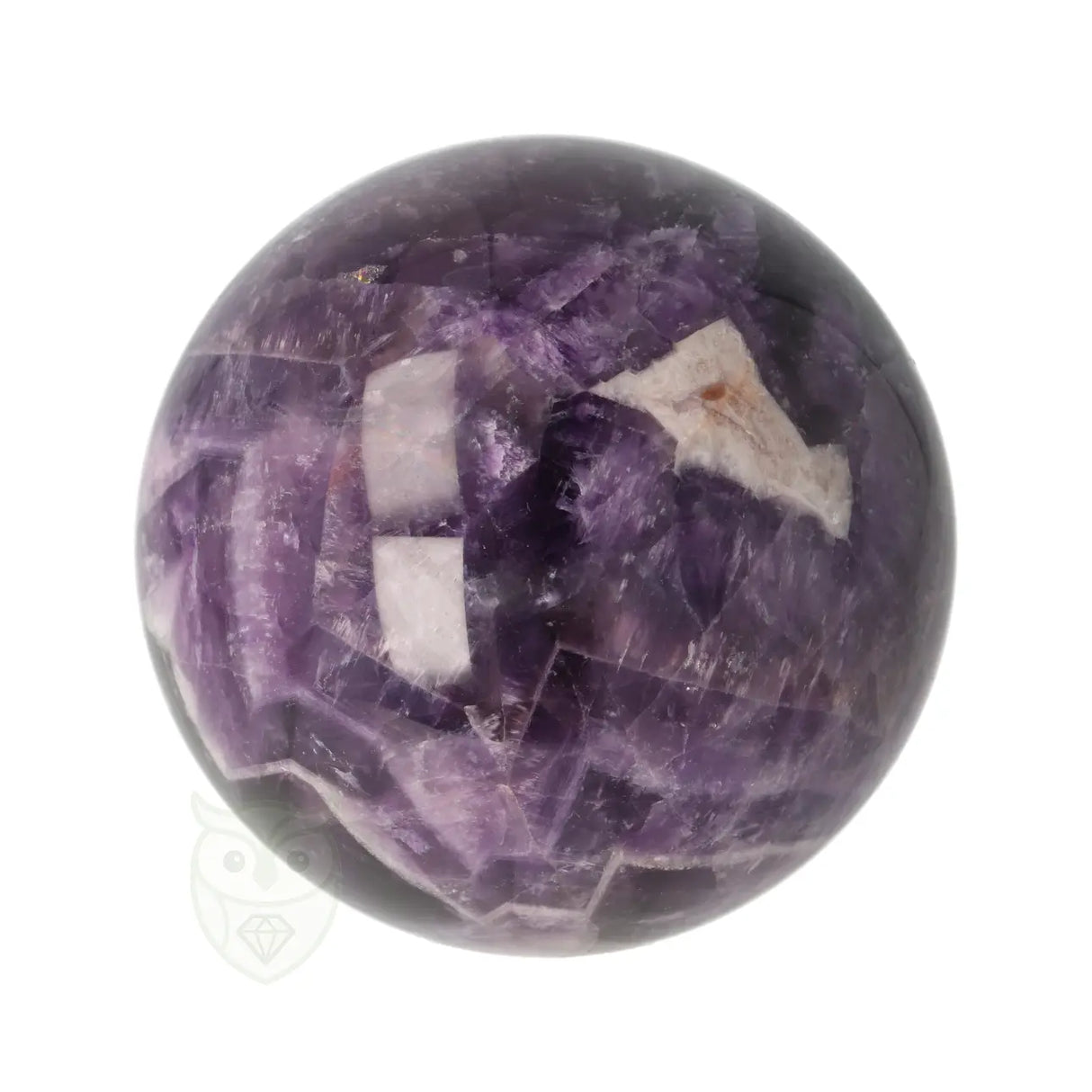 Chevron-Amethystkugel Nr. 21 - Ø 6,59 cm