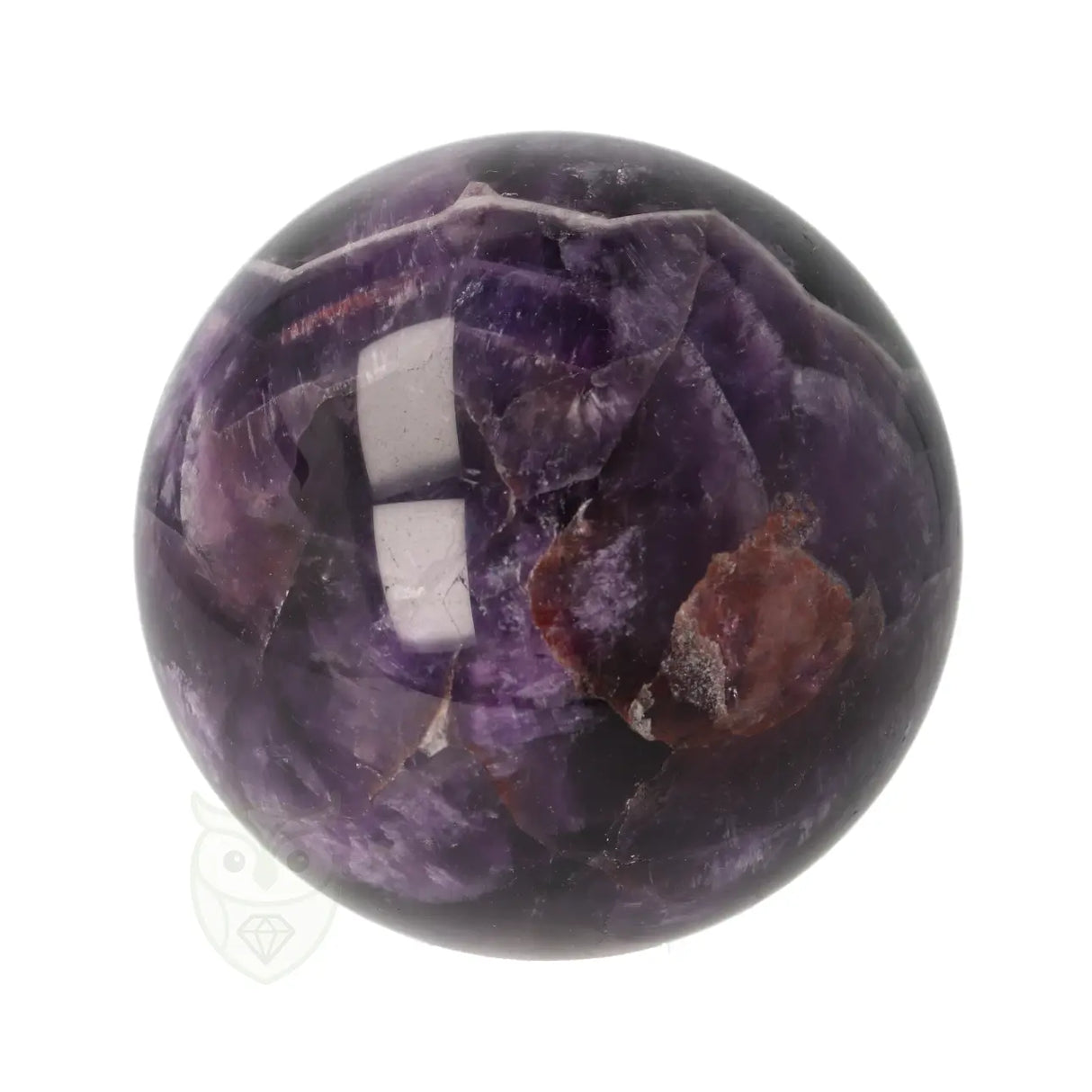 Chevron amethist bol Ø 6,35 cm nr. 25 – 355 gram | Edelsteen bol