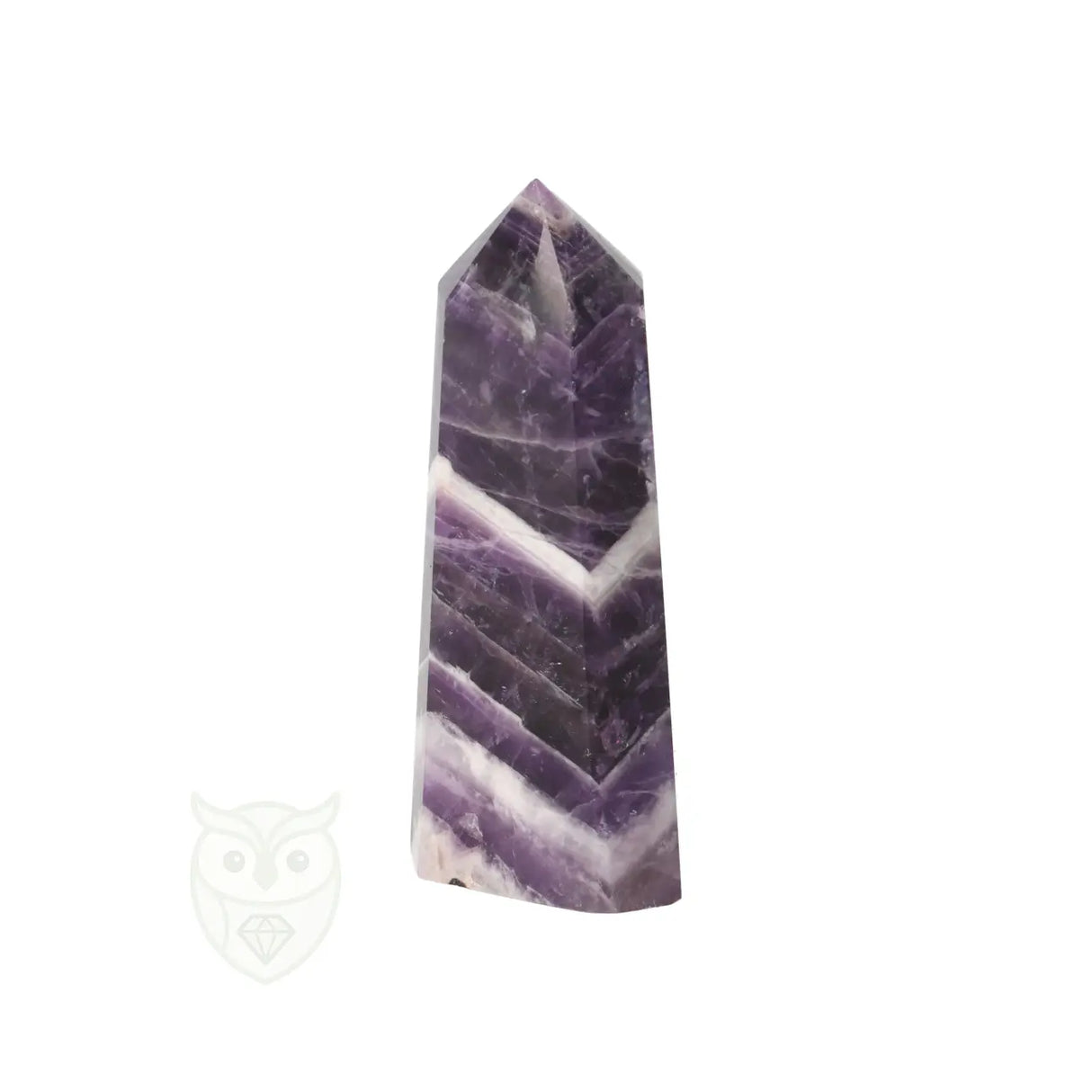 Chevron amethist punt nr. 6 - 40 gram | Edelsteen punt
