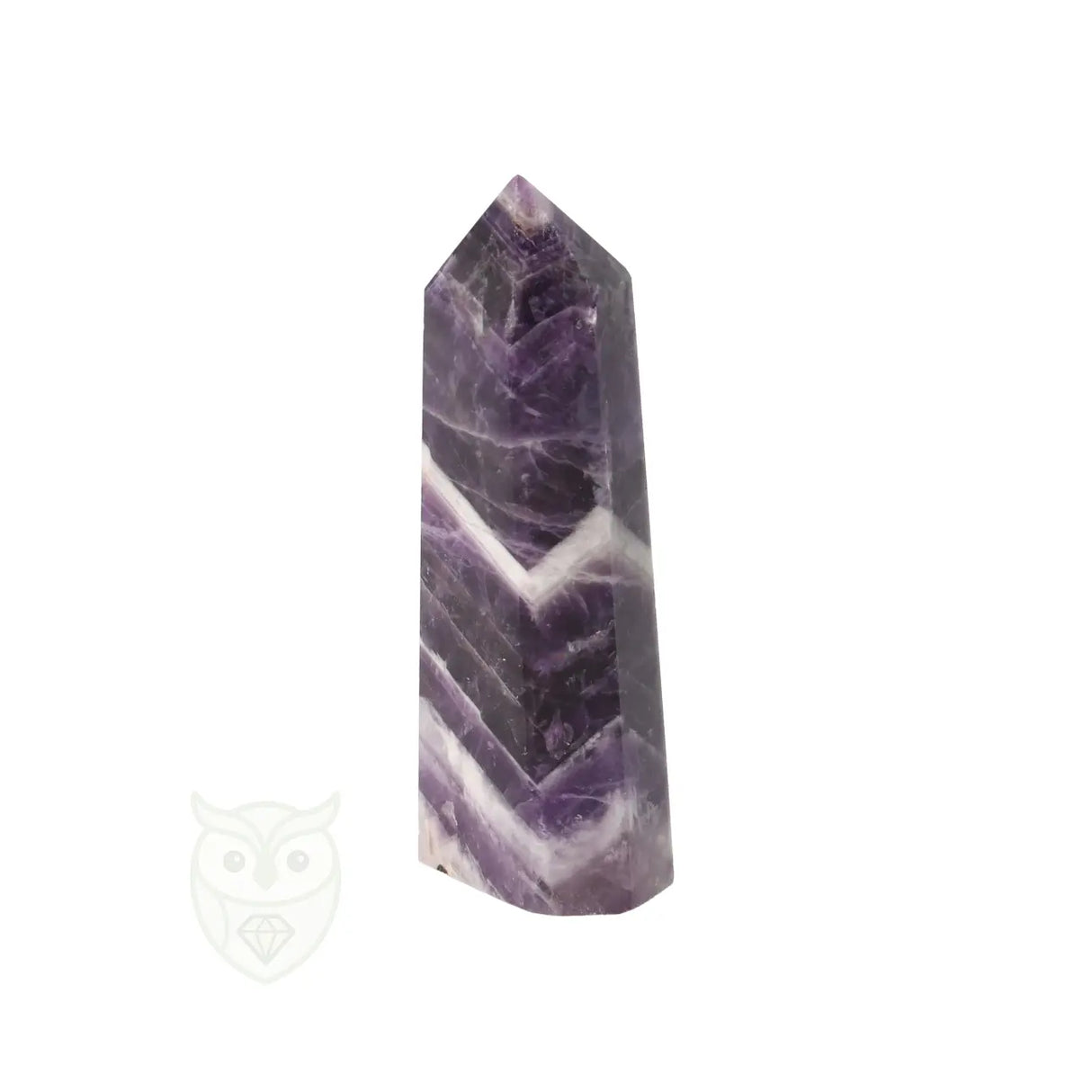 Chevron amethist punt nr. 6 - 40 gram | Edelsteen punt