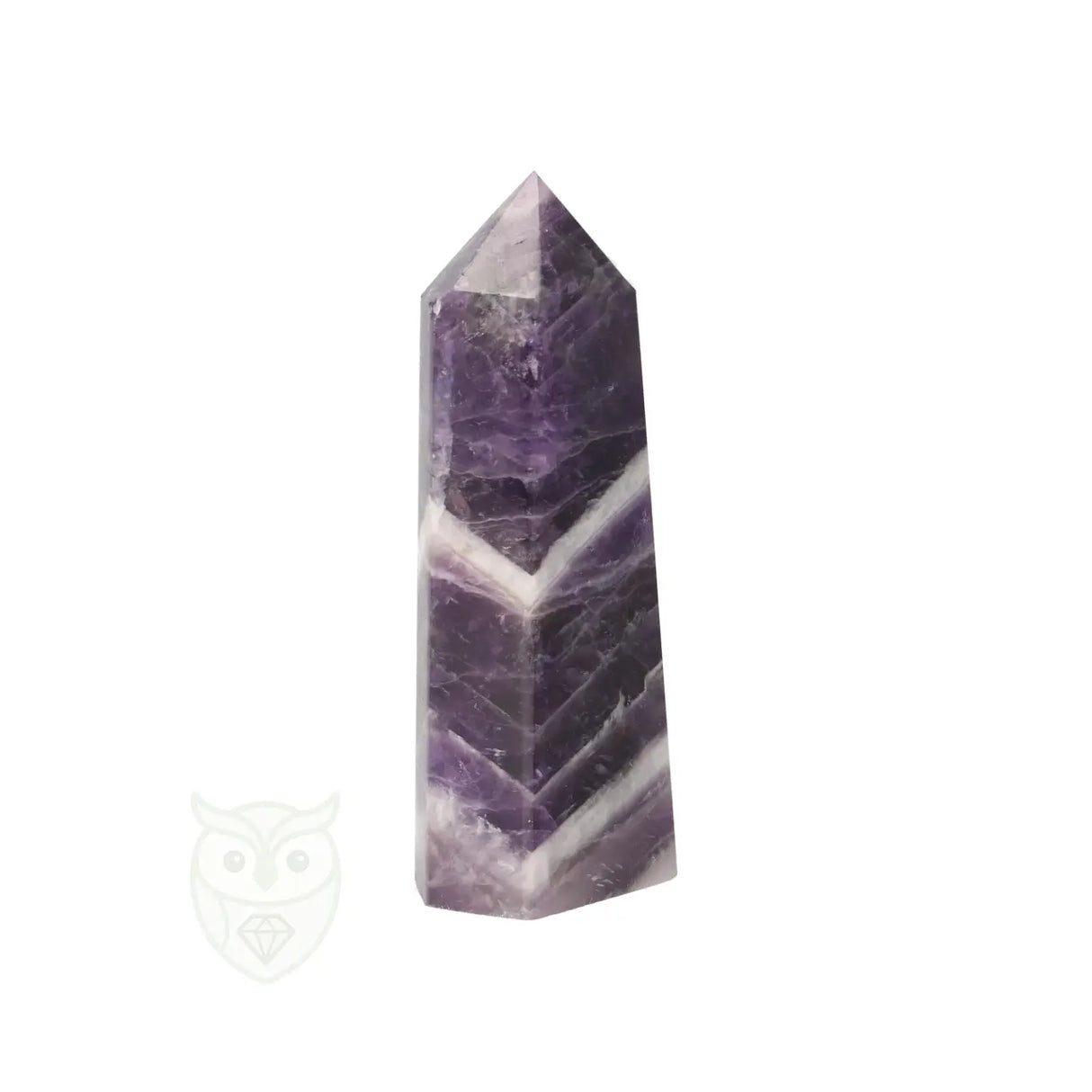Chevron amethist punt nr. 6 - 40 gram | Edelsteen punt