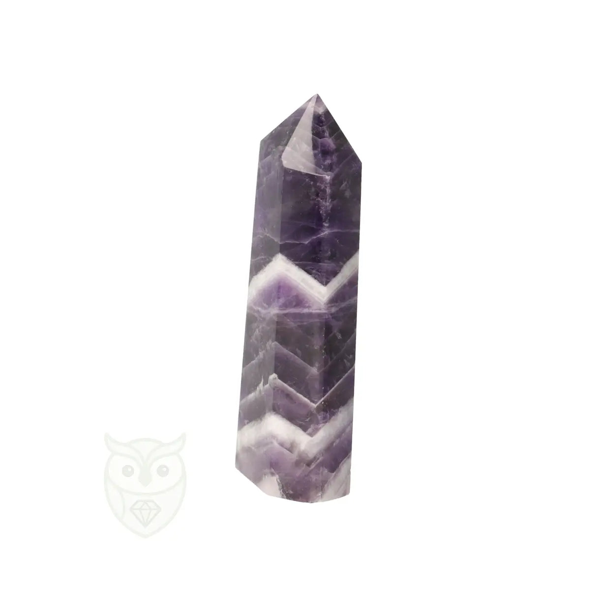 Chevron amethist punt nr. 6 - 40 gram | Edelsteen punt