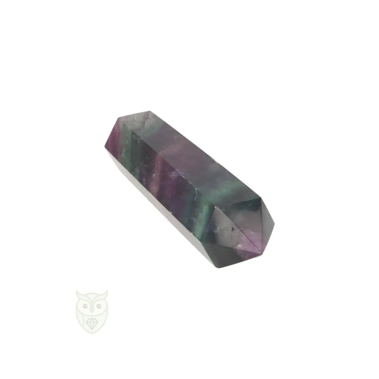 Fluoriet dubbeleinder nr. 16 - 128 gram | Edelsteen