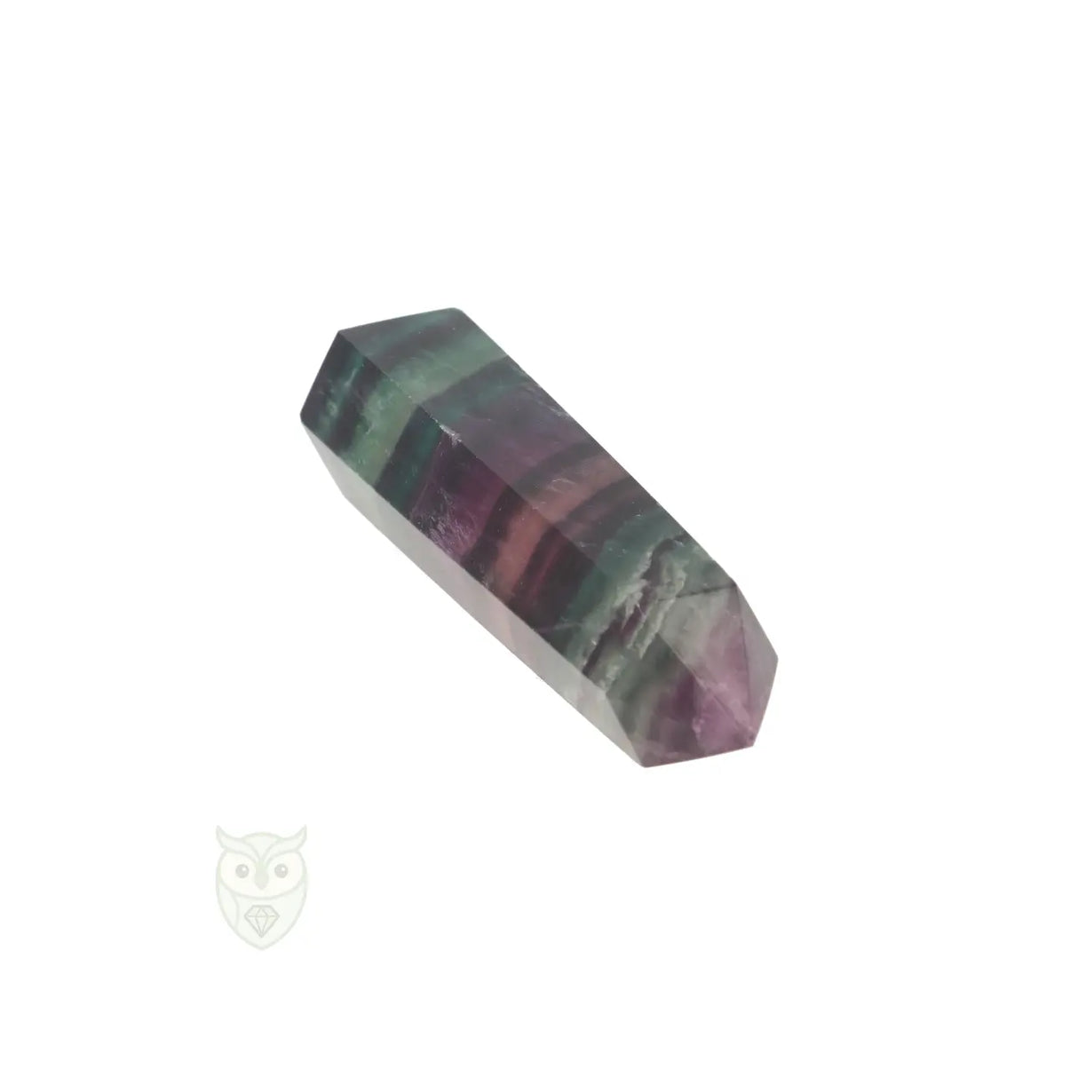 Fluoriet dubbeleinder nr. 16 - 128 gram | Edelsteen