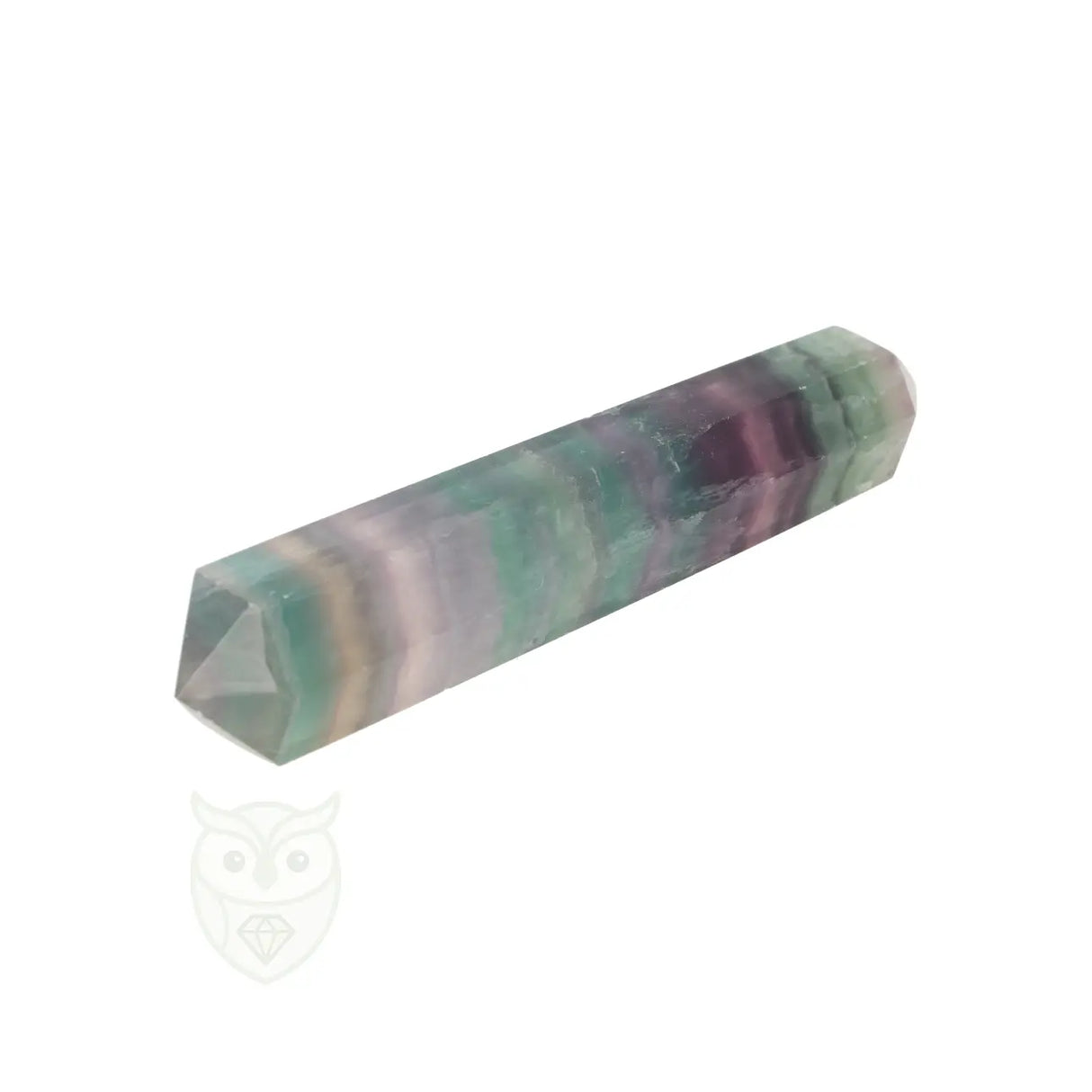 Fluoriet dubbeleinder nr. 17 - 110 gram | Edelsteen