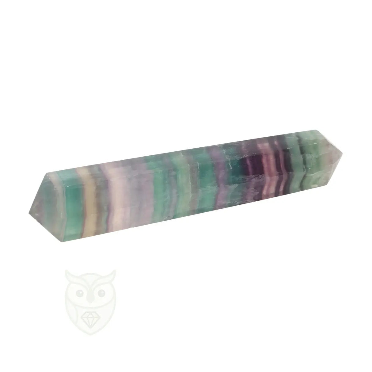 Fluoriet dubbeleinder nr. 17 - 110 gram | Edelsteen