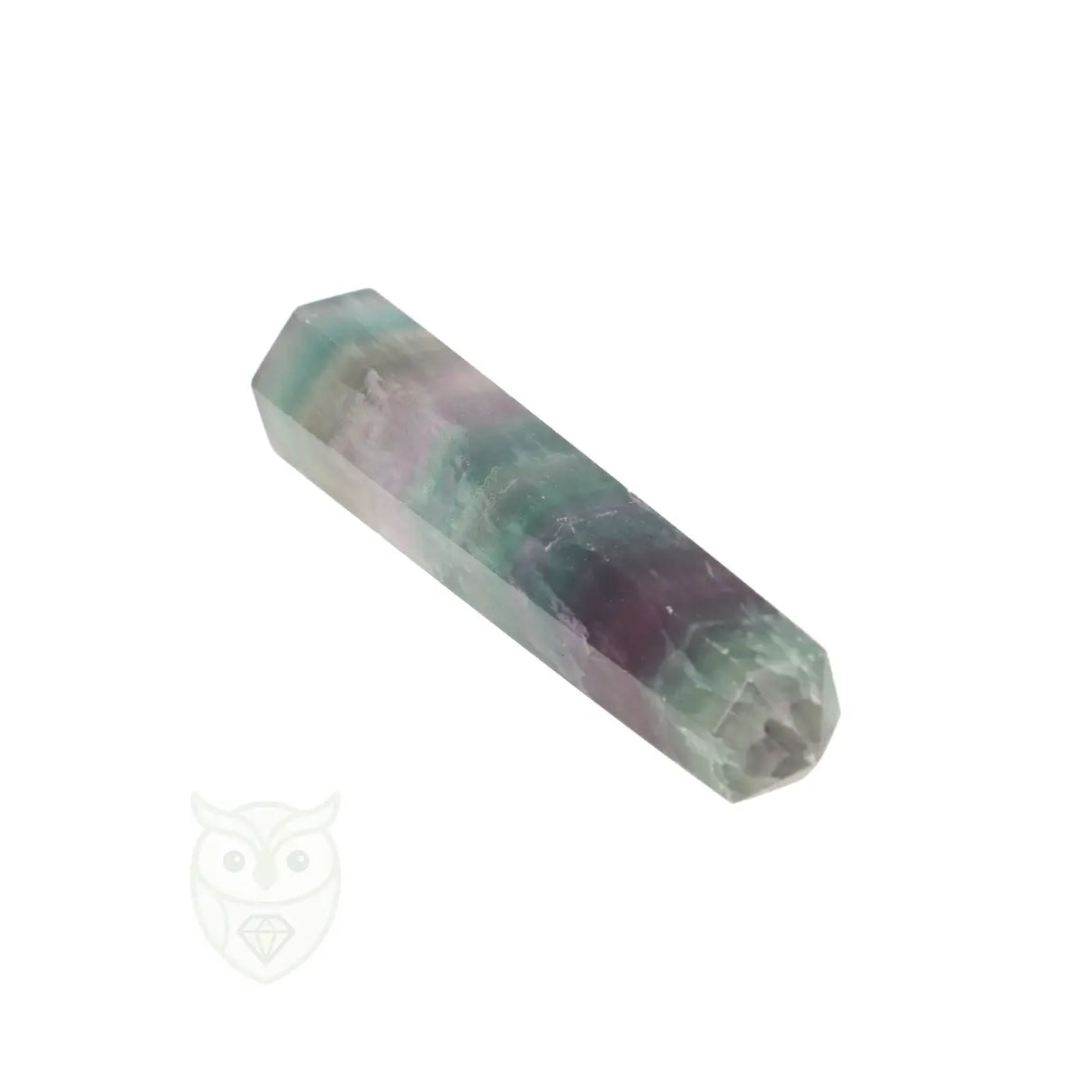 Fluoriet dubbeleinder nr. 17 - 110 gram | Edelsteen