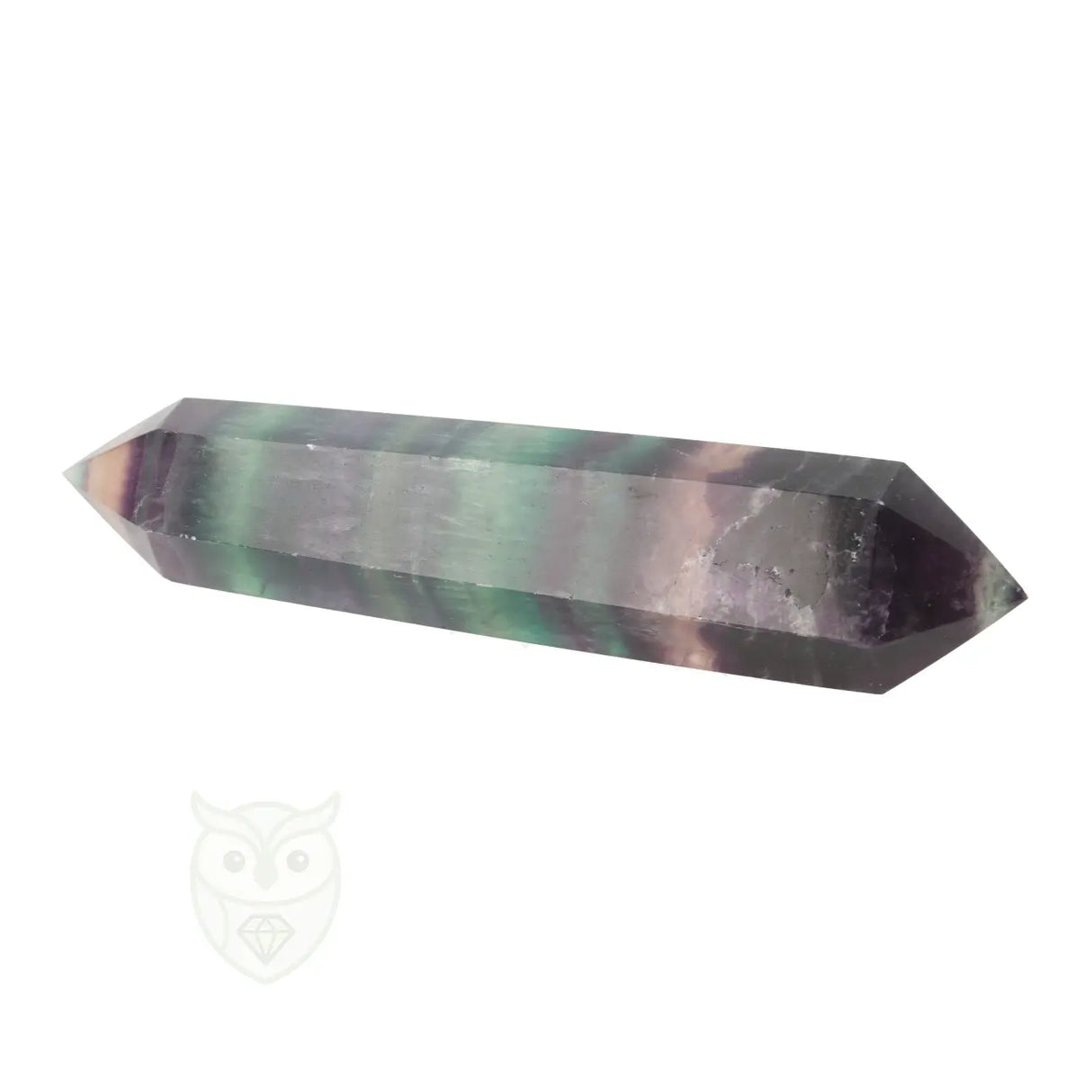 Fluoriet dubbeleinder nr. 24 - 190 gram | Edelsteen