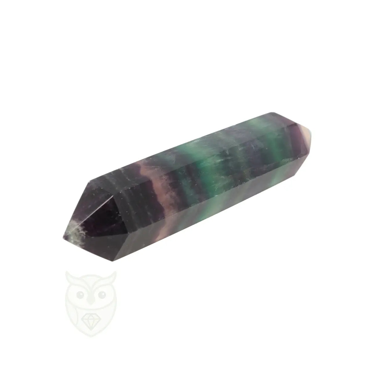 Fluoriet dubbeleinder nr. 24 - 190 gram | Edelsteen