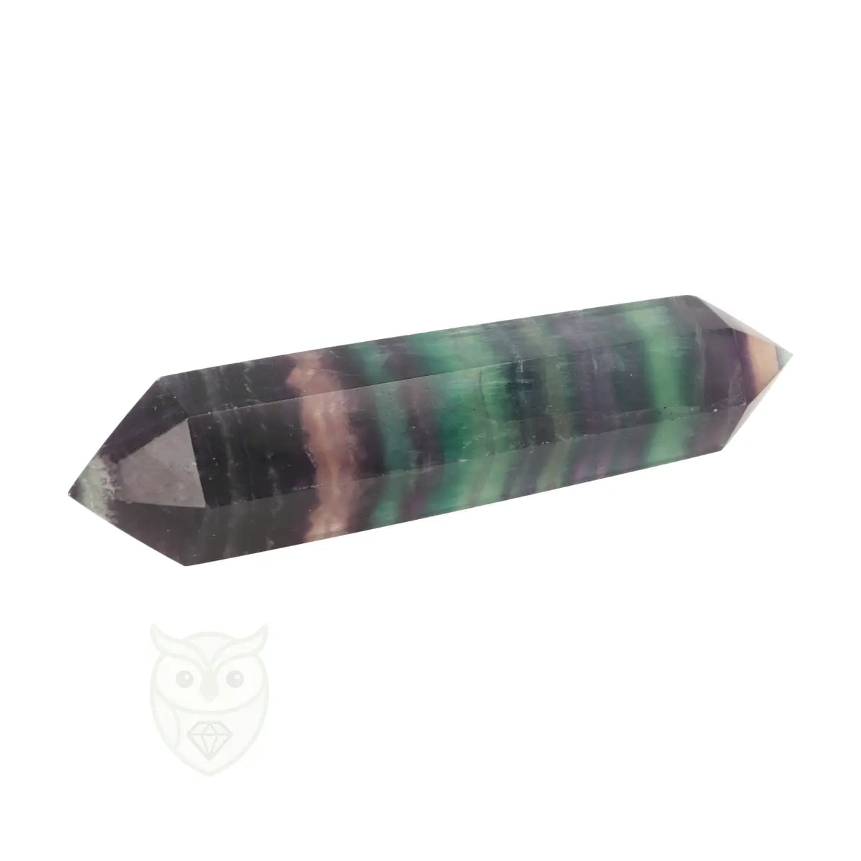 Fluoriet dubbeleinder nr. 24 - 190 gram | Edelsteen