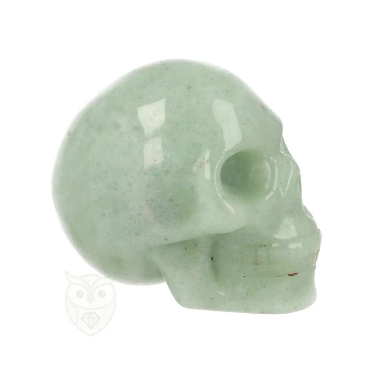 Green Aventurine Skull No. 18 – 99 grams | Gemstone skull